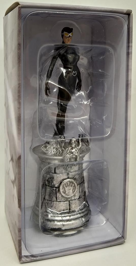 DC Scacchi Set Batman Eaglemoss Catwoman Regina Bianca No Mag