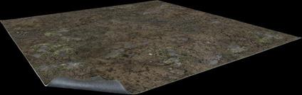 Muddy Streets Gaming Mat 2x2