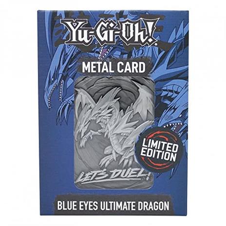 Fanattik Kon-Ygo30 Yu-Gi-Oh Metal Card Collectible Replica Blue Eyes Ultimate Dragon, Multicolore, 197619