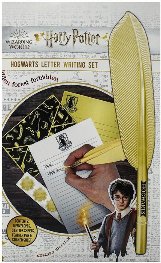 Set Scrittura Lettere con Penna Piuma Harry Potter