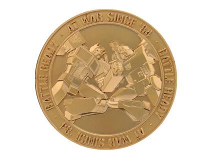 Transformers Collectable Coin 40th Anniversary 24k Gold Plated Edition 4 Cm FaNaTtik