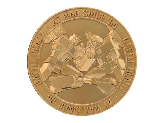 Transformers Collectable Coin 40th Anniversary 24k Gold Plated Edition 4 Cm FaNaTtik