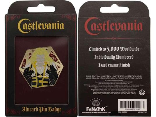 CASTLEVANIA ALUCARD LTD ED BADGE Spilla Fanattik