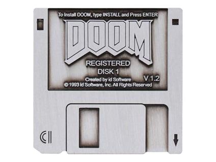 Doom Spilla Badge Floppy Disk Edizione Limitata Fanattik