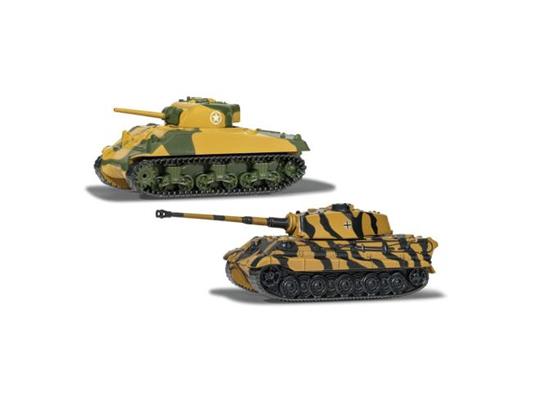 World Of Tanks Die Cast Models 2-Pack Sherman Vs King Tiger Corgi