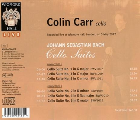 Suites per violoncello - CD Audio di Johann Sebastian Bach,Colin Carr - 2