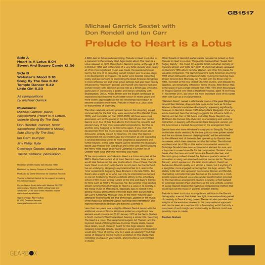 Prelude to Heart (Hq) - Vinile LP di Michael Garrick - 2