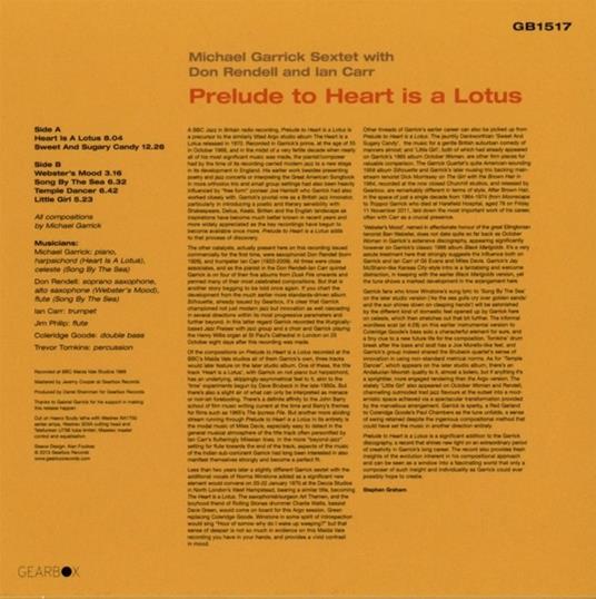 Prelude to Heart Is a Lotus by Ian Carr - CD Audio di Michael Garrick - 2