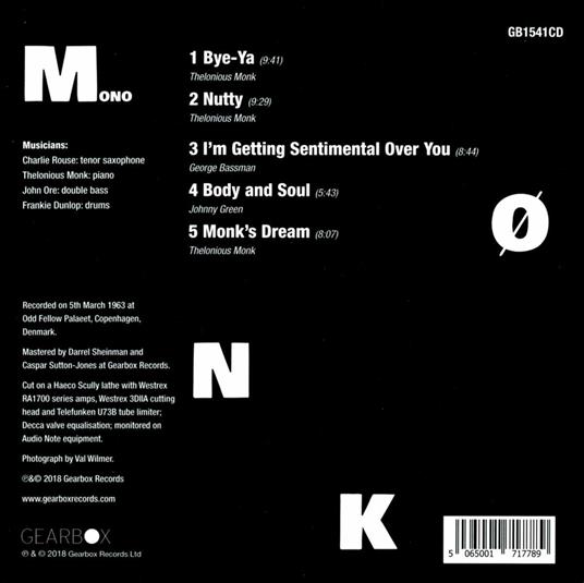 Monk - CD Audio di Thelonious Monk - 2