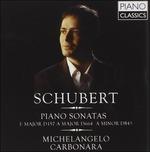 Sonate per pianoforte - CD Audio di Franz Schubert,Michelangelo Carbonara