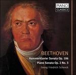 Sonata Hammerklavier - Sonata op.2 n.3 - CD Audio di Ludwig van Beethoven,Georg F. Schenk