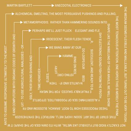 Anecdotal Electronics. Live Experiments - Vinile LP di Martin Bartlett