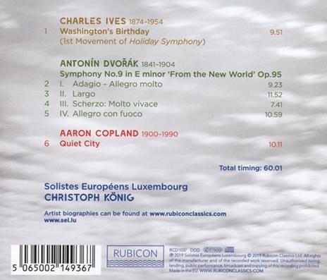 Sinfonia n.9 - Quiet City - CD Audio di Antonin Dvorak,Aaron Copland - 2