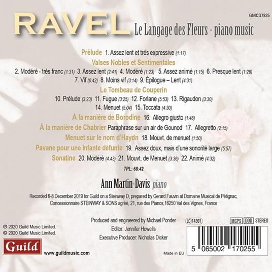 Le Langage Des Fleurs - CD Audio di Maurice Ravel - 2