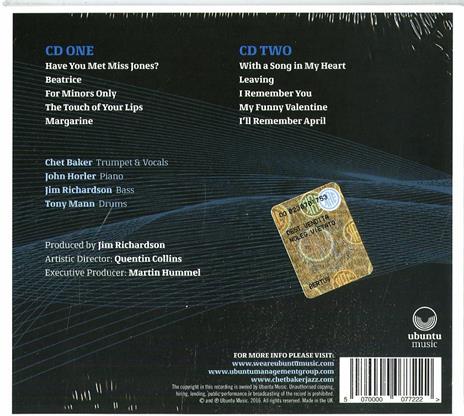 Live in London - CD Audio di Chet Baker - 2
