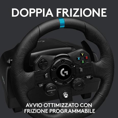 Logitech G G923 Nero USB 2.0 Sterzo + Pedali Analogico/Digitale PC, Xbox One, Xbox Series S, Xbox Series X - 3