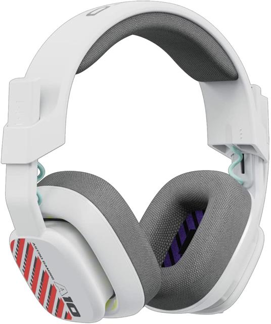 ASTRO A10 Cuffie Gaming Cablate Gen 2 - Cuffie da Gioco Over-Ear con Microfono Flip-to-Mute, Driver 32 mm, Compatibile con Xbox, PC - Bianco