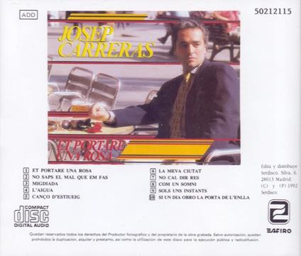 Sings Catalan Songs - CD Audio di José Carreras