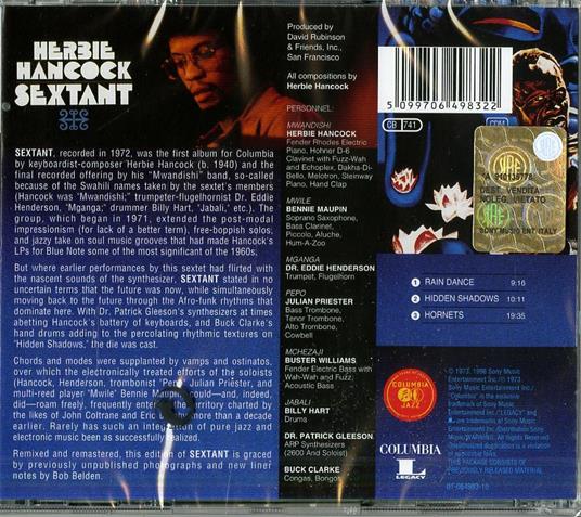 Sextant - CD Audio di Herbie Hancock - 2