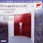 Sinfonia n.5 - Concerto per violoncello - CD Audio di Leonard Bernstein,Eugene Ormandy,Dmitri Shostakovich,Yo-Yo Ma,New York Philharmonic Orchestra,Philadelphia Orchestra
