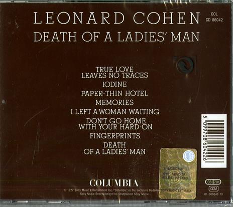 Death of a Ladies Man - CD Audio di Leonard Cohen - 2