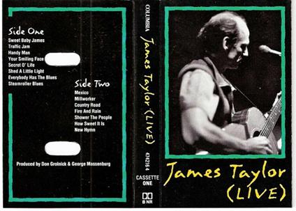 James Taylor Live (Musicassetta) - Musicassetta di James Taylor