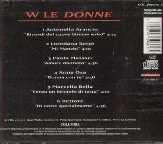 W Le Donne - CD Audio - 2