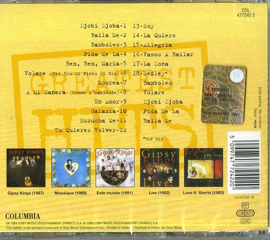 Greatest Hits - CD Audio di Gipsy Kings - 2