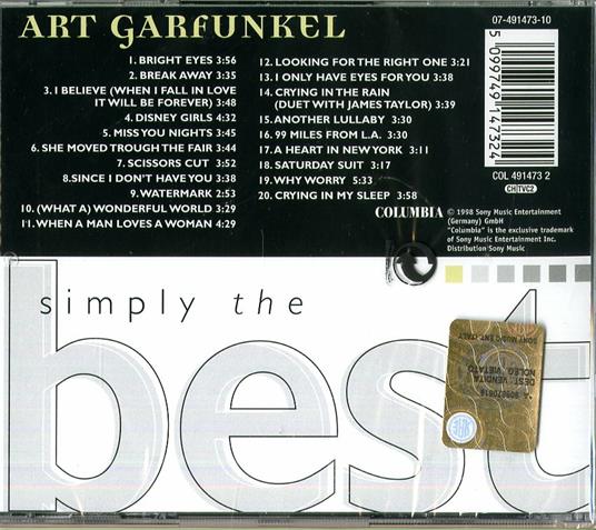Simply the Best - CD Audio di Art Garfunkel - 2