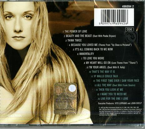 All the Way... A Decade of Song - CD Audio di Céline Dion - 2