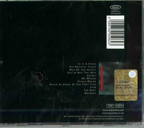 Promise - CD Audio di Sade - 3