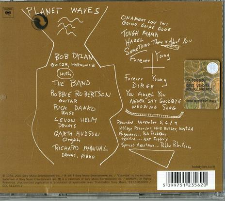 Planet Waves (Remastered) - CD Audio di Bob Dylan - 2