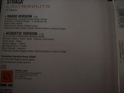 L'Astronauta - CD Audio di Federico Stragà