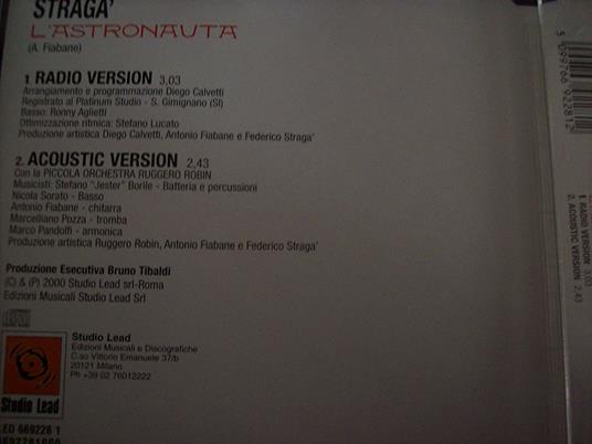 L'Astronauta - CD Audio di Federico Stragà