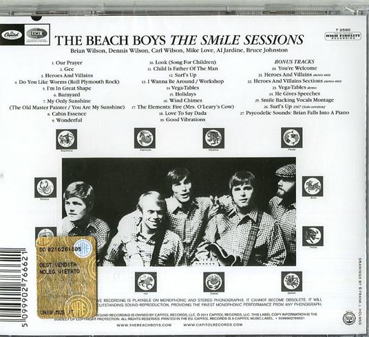 The Smile Sessions - CD Audio di Beach Boys - 2