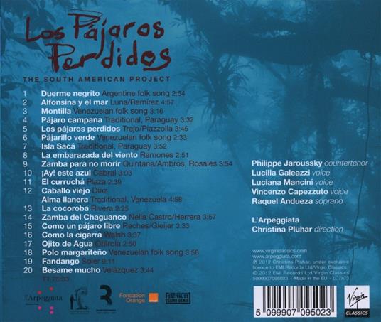 Los Pajaros Perdidos - CD Audio di Christina Pluhar,L' Arpeggiata - 2