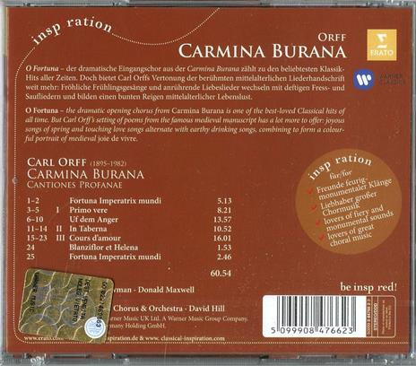 Carmina Burana - CD Audio di Carl Orff,David Hill - 2