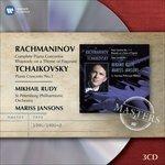Concerti per pianoforte n.1, n.2, n.3, n.4 - Rapdosia su un tema di Paganini / Concerto per pianoforte n.1 - CD Audio di Sergei Rachmaninov,Pyotr Ilyich Tchaikovsky,Mariss Jansons,Mikhail Rudy