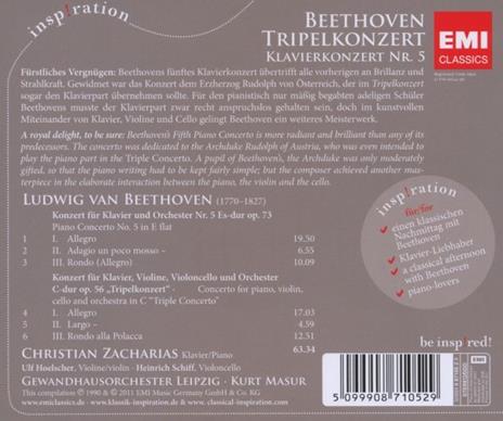 Tripel Konzert - CD Audio di Ludwig van Beethoven - 2