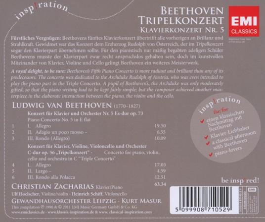 Tripel Konzert - CD Audio di Ludwig van Beethoven - 2
