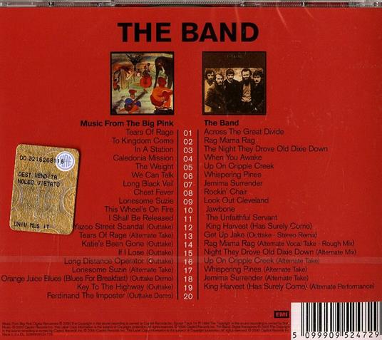 Music from Big Pink - The Band - CD Audio di Band - 2