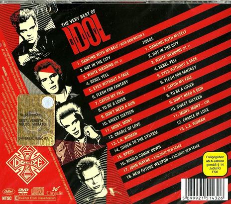 The Very Best of. Idolize Yourself - CD Audio + DVD di Billy Idol - 2