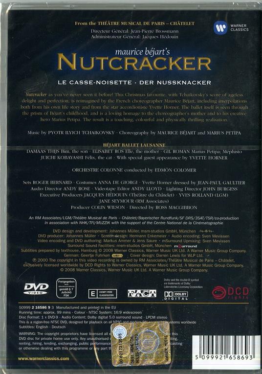 Maurice Bejart. Chiaikovsky Nutcracker (DVD) - DVD - 2
