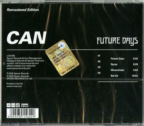 Future Days (Remastered Edition) - CD Audio di Can - 2