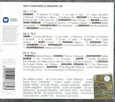 50 Best Overtures & Preludes - CD Audio - 2