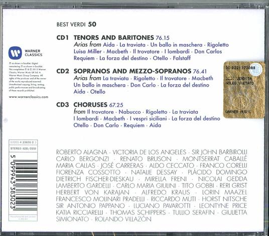 50 Best Verdi - CD Audio di Giuseppe Verdi - 2