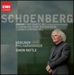 Sinfonia da camera n.1 - Accompagnamento musicale per scene da film / Quartetto n.1 - CD Audio di Johannes Brahms,Arnold Schönberg,Berliner Philharmoniker,Simon Rattle