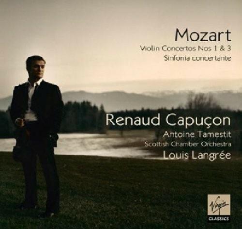 Concerti per violino n.1, n.3 - Sinfonia concertante - CD Audio di Wolfgang Amadeus Mozart,Renaud Capuçon,Scottish Chamber Orchestra,Louis Langrée