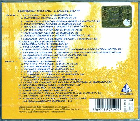 Battiato Studio Collection - CD Audio di Franco Battiato - 2