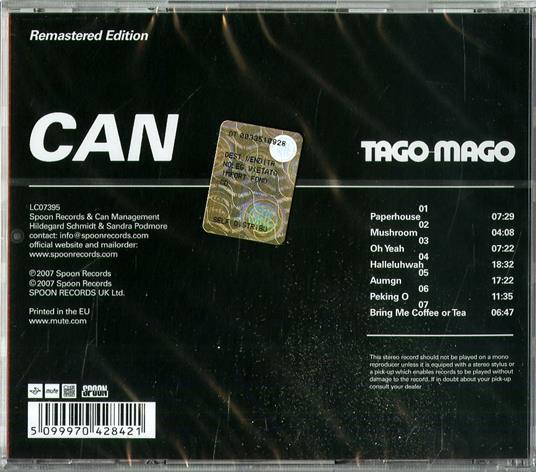 Tago Mago (Remastered Edition) - CD Audio di Can - 2